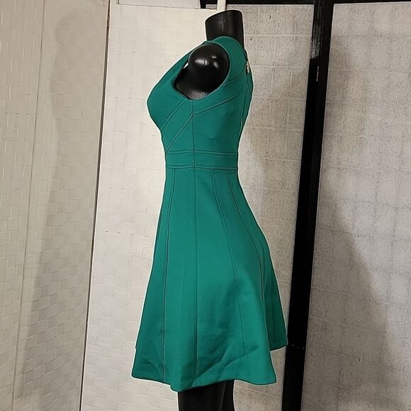 BRAND NEW CALVIN KLEIN V-NECK SLEEVELESS A-LINE STRETCH WOMEN"S DRESS - Picture 10 of 14